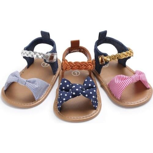 Summer Infant Baby Girl Flip-flop Soft Shoes Anti-slip First Walker 0-12M