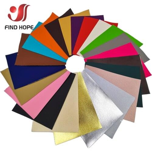 Litchi PU Leather Vinyl Fabric Faux Leatherette For Earring Sewing Doll Clothing DIY Bow Brooch Handmade Material Decor Craft