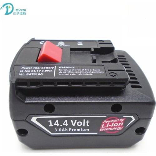 Rechargeable Power tools Replacement Battery 14.4v 3.0Ah Li-ion Battery for Bosch BAT607 BAT614