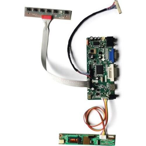 LVDS matrix M.NT68676 monitor controller kit 30 Pin Fit B141EW01/B141EW02/B141EW03/B141EW04/B133EW01 1280*800 VGA DVI 1CCFL