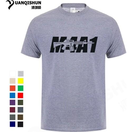 Boutique Mens T-shirt M4A1 Letter Gun Printing Men T shirt CSGO Short sleeves Tops Tee Fashion 16 Colors Unisex Tshirt Hip Hop