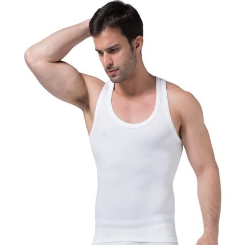 Mens shapers tank top slimming underwear tummy trainer men bodysuit sweat shirt shaper Slimming Shapewear
