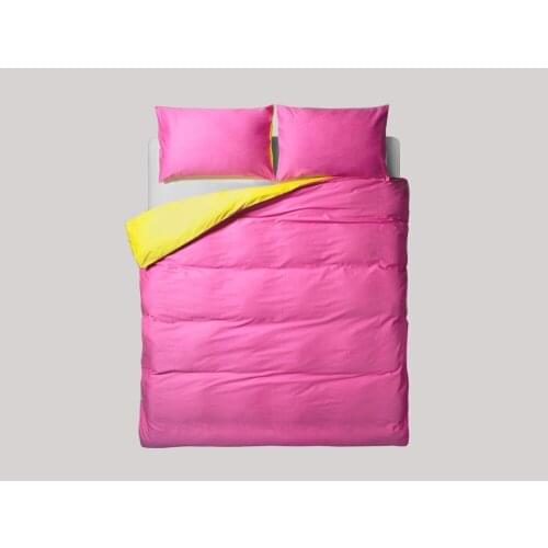 100% Cotton Duvet Cover Set Without Comforter Quality Brief Home 4PCS Reactive Printing Mix Color Purple Brown Bedding Sets Pink