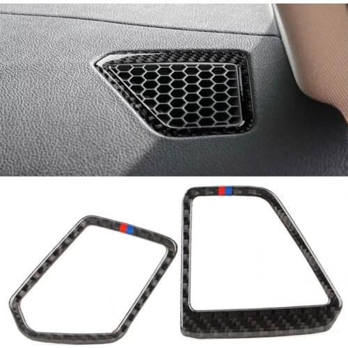 2Pcs Dashboard Air Vent Cover Trim Fit for BMW 3 series G20 325 330 335 2019 2020 Left-Hand Drive Carbon Fiber Car Accessories