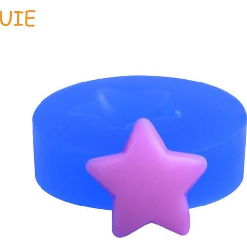 PYL461U 16.2mm Star Flexible Silicone Mold - Cake Decoration, Fondant Craft, Handmade DIY Mold, Cookie Biscuit, Resin Clay Mold