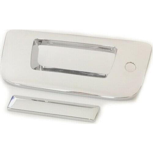 Car Styling Chrome Trunk Tailgate Door Handle Cover For 2007-13 Chevy Silverado W/ Keyhole