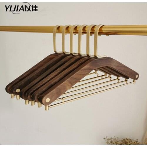 Clothes Hangers Solid Wood Non-Slip Hangers Clothes Shirts Dress Hanger Dry Clothing Hanging Rack Household Store Show