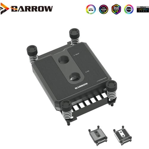 Barrow CPU Water Block For Ryzen AMD AM3 AM4 Platform 5V 3pin Light Header Processor Copper Cooler ,LTCP03A-04N