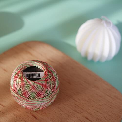 24 Colors Size 20 Crochet Cotton Embroidery Thread Hand knitting Tatting DIY 100% Egyptian Cotton Singed & Double Mercerized