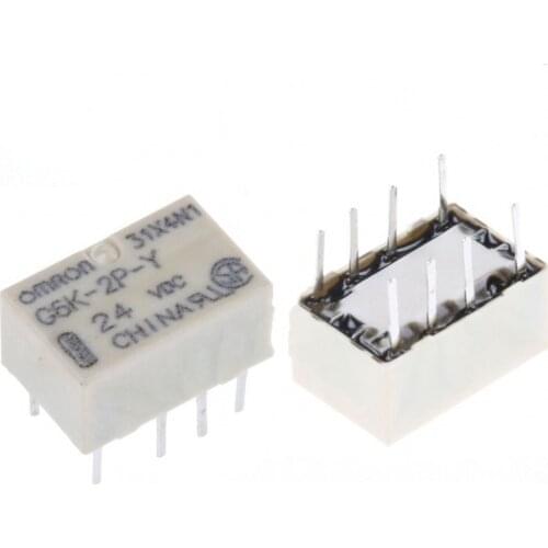 10PCS DIP G6K-2P-Y 24VDC Signal Relay 8PIN for 24v Omron mini Relay