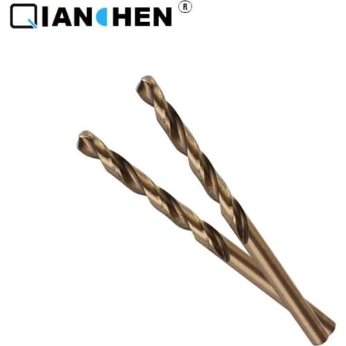 10pcs HSS Cobalt M35 8.1mm-14.9mm straight shank twist drill full-grinding metal twist drill straight shank twist drill metal