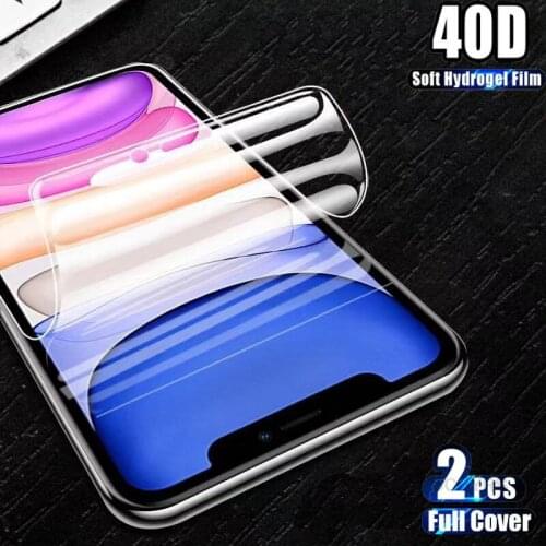 2pcs/lot 40D Full Coverage Soft Hydrogel Film For Iphone11 11Pro Max Anti Blue Screen Protector For Iphone11 11Pro Max