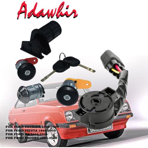 3N21 F22050 BB COMPLETE LOCK SET IGNITION SWITCH LEFT RIGHT DOOR LOCK TRUNK LOCK FOR FORD KA FIESTA COURIER ESCORT