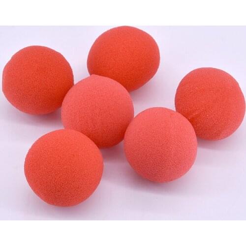 50pcs Super Soft Red Sponge Ball (4cm/5cm) Magic Tricks Stage Close Up Magia Sponge Appearing/Vanishing Illusion Gimmick Props
