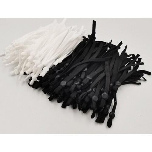 500pcs/Bag 5mm Adjustable Mask Earloop Elastic Band Cord Stretchy Lanyard Earmuff Rope Buckle Bands For DIY Masks Accessories