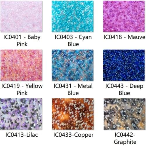 Acrylic (PMMA) Pearlescent Ice Crystal 3.0mm Sheets for Jewelries, Crafts, Art Works, Decoration - 9 Colors/11 Sizes Available