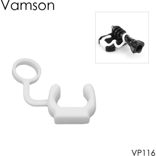 Vamson for GoPro Accessories Rubber Locking Silicone Safety Buckle Together For Go Pro Hero 8 7 6 4 3+2 for SJCAM for Yi 4K