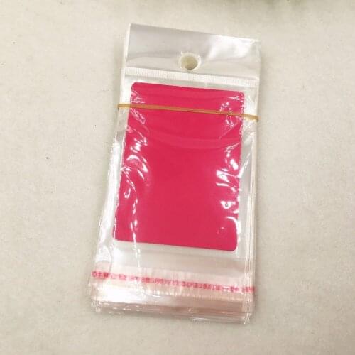 Free Shipping 100PCS+100pcs opp bags Paper Necklace/Pendant Cards Kraft Pendent Card 5x7cm Black/brown/white/pink/rose red