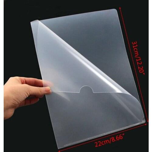20 Pcs Clear Presentation Files Paper Cover Transparent Binding Report A4 Folder