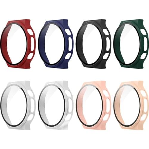 Watch Cover Case For Huawei GT2 Pro ECG PC Bumper With Tempered Glass Screen Protector For GT 2 Pro ECG Accessories