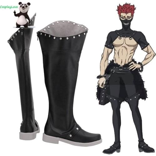 Black Clover Zora Ideale Black Cosplay Shoes Long Boots Leather CosplayLove For Halloween Christmas