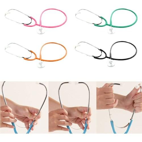 Kids Doctor Toys 9 Colors Stethoscope Pretend Play Doctors Toy Gifts Children Baby DIY Simulation Stethoscopes