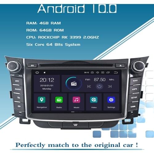 For Hyundai I30 Elantra GT Android Radio 2012 2013 - 2016 Car GPS Navigation Multimedia Video Player Screen Auto Stereo Screen