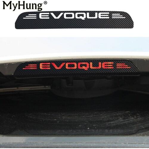 Carbon Fiber Additonal Brake Light Sticker Decorative Cases For Land Rover Evoque Stop Lamp Decorating Sticker Car Styling