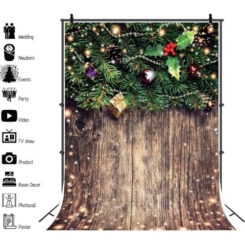 Yeele Photophone For Photo Christmas Wooden Board Newborn Baby Shower Photography Backdrops Photographic Background Photo Studio