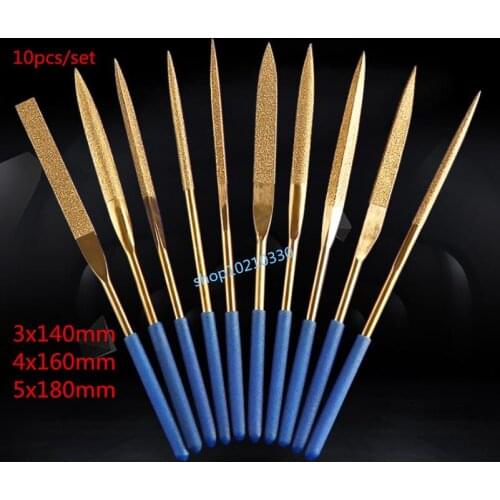 Hot sales 10 Pcs Needle File Set For Jeweler Wood Carving Craft Metal Glass Stone 3 Sizes Hand Tools