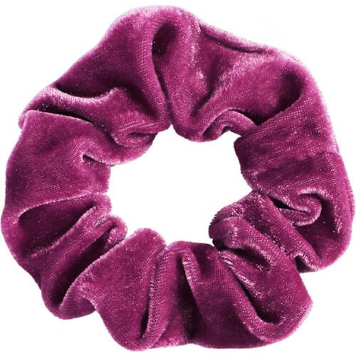 Classic Simple High Elastic Solid Scrunchies Velvet Ponytail Hair Rope Gift Party School Office Making up Hair Accessories