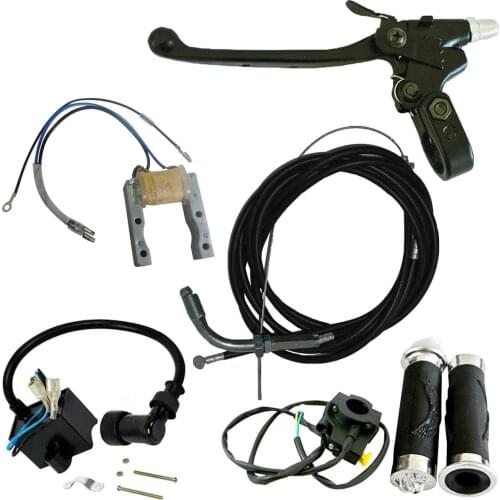 Ignition Coil&Handlebar Grip Set For 66/80cc 2 Stroke Engine Motorized Bike