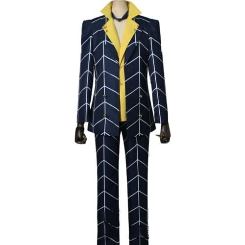 2019 JoJos Bizarre Adventure Golden Wind Prosciutto Cosplay Costume Outfit suit Women Men Custom made Halloween Carnival Cospla