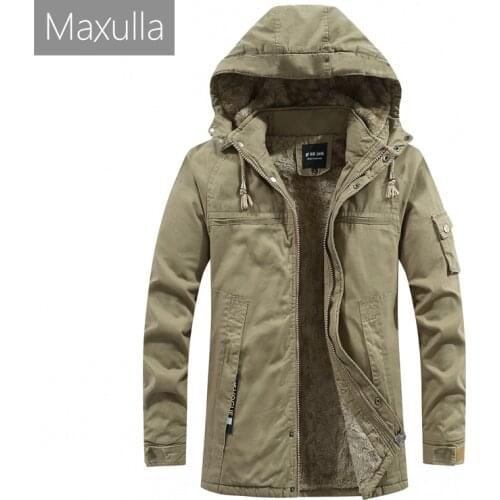 Maxulla Mens Thick Wind Coat Winter Mens Warm Parkas Thick suede jacket Men Fur Fleece Punk Motorcycle Coats Clothing Mla081