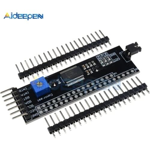 MCP23017 12864 128*64 LCD I2C IIC TWI SPI Serial Interface Adapter Plate Board Converter Module For Arduino 1602 2004 With Pins