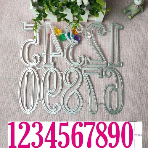 New Large Arabic numerals metal cutting Die mold frame for scrapbook photo album decoration carving handmade paper card