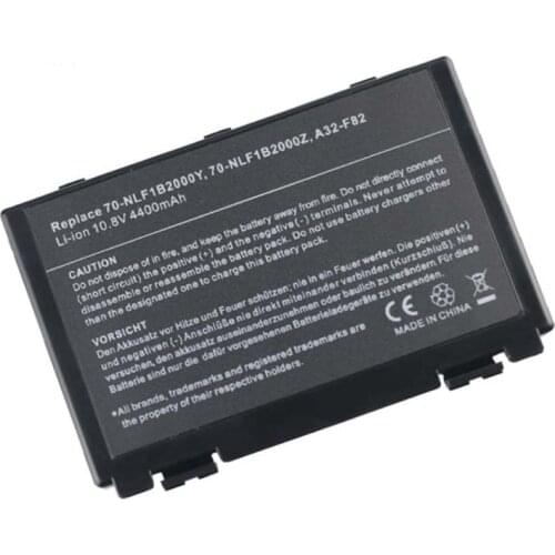 New Laptop Battery for ASUS K40IN a32-f82 k40af k40id k40ab K40 K60 X8AC K50 F82