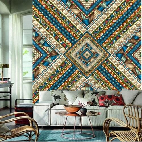 Custom 3D large mural,Beautiful India pattern murals papel de parede ,living room sofa TV wall bedroom wall paper PVC