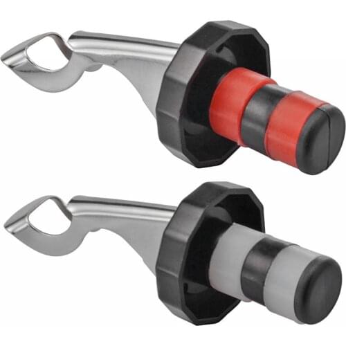 Stainless Steel Press Wine Stopper Vacuum Sealed Plug Reusable Wine Bottle Stopper Wine Saver Caps Barware Kitchen Tools