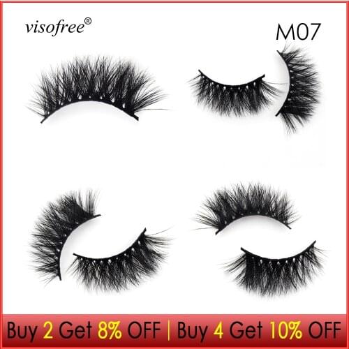 Visofree Eyelashes 3D Mink Lashes Volume lashes Dramatic Mink Eyelashes Extension lashes Natural Fluffy False Eyelashes Makeup