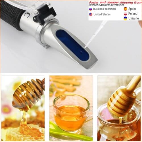 RZ127 Handheld Refractometer Honey Tester Brix 58-92% For beer juice Brix Tester Refractometer Sugar Brix Meter refactometer