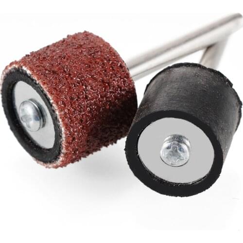 100pcs 1/2" 80Grit Sander Paper Sanding Bands +2pcs 1/8" Mandrel for Rotary Tool Nail Drill Bit Abrasive Tools Mayitr