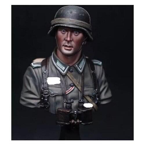 1/10 World War II soldiers, Military subject matter, Resin Figure Bust GK, Uncoated No colour
