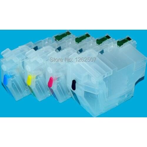 Middle East LC3717 LC3717XL J2330 J3930 Short OEM Size Refillable Ink Cartridge with Chip For Brother MFC-J2330 J3930 Printer