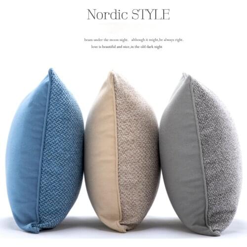 Thick Cotton Linen Cushion Covers Luxury Solid Throw Pillow Cover Decorative Pillow Covers Sofa Pillow case 45x45cm Home Decor