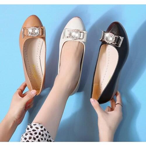 LIHUAMAO Elegancewedges shoes for women high heel slingback skid resistance soft comfortable slip on party work mum SHOES loafer