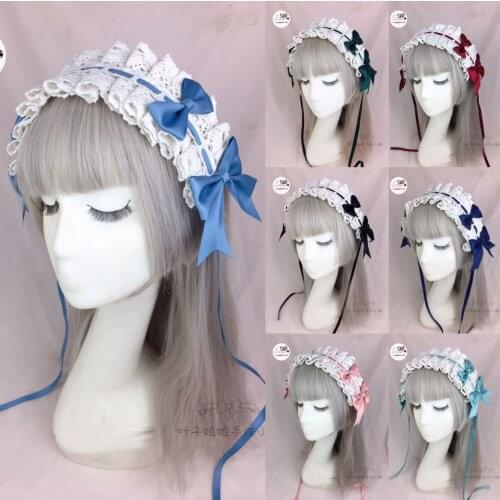 Hand Made Lolita Versatile Hair Band Lolita Bow KC Hair Band Headdress Hair Accessories