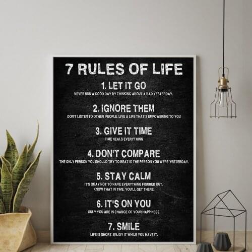 Inspirational Canvas Office Canvas Inspiration Wall Art Quote Poster and Print Motivational Signs For Room Decor Home Decor