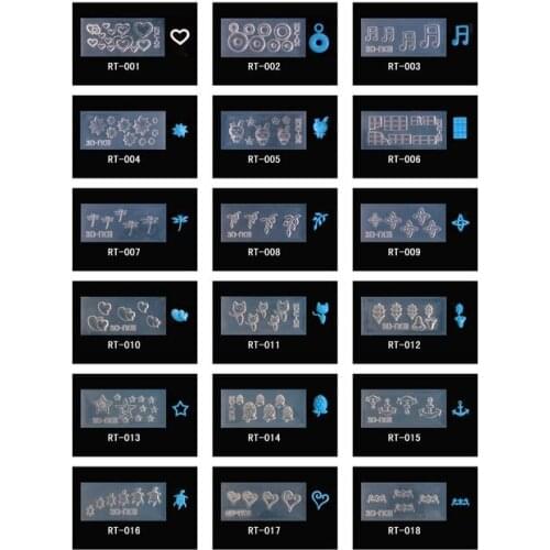 1PC Nail Art Acrylic Mold Acrylic powder mold nail art RT001-RT018