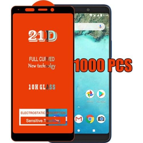 1000pcs 21D Full Glue Tempered Glass Screen Protector Film For LG Stylo 7 6 K92 K62 Plus K52 K42 K22 K71 K61 K51S K41S Q52 Q61